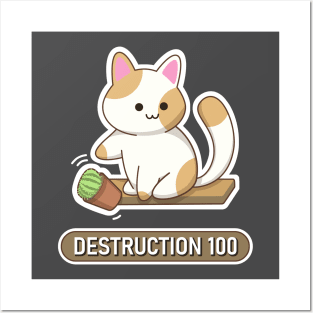 Cat of destruction Posters and Art